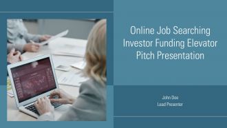 Online Job Searching Investor Funding Elevator Pitch Presentation PPT Sample ST AI