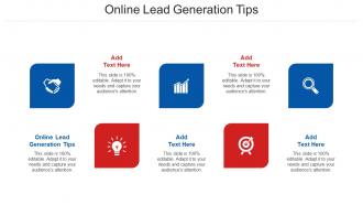Online Lead Generation Tips Ppt Powerpoint Presentation Gallery Grid Cpb