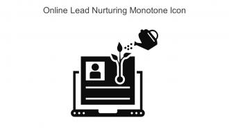 Online Lead Nurturing Monotone Icon In Powerpoint Pptx Png And Editable Eps Format