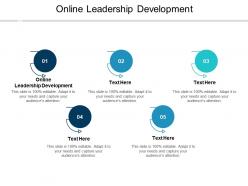 Online leadership development ppt powerpoint presentation professional graphics cpb