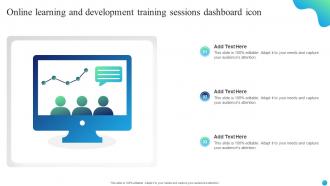 Online Learning And Development Training Sessions Dashboard Icon