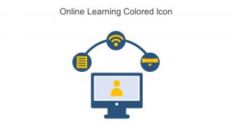 Online Learning Colored Icon In Powerpoint Pptx Png And Editable Eps Format