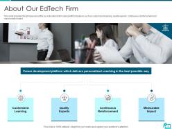 Online learning investor funding elevator pitch deck ppt template