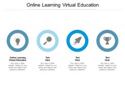 Online learning virtual education ppt powerpoint presentation infographic template summary cpb