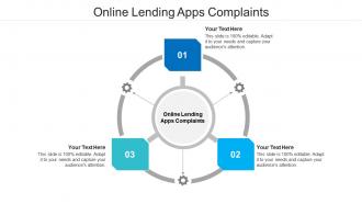 Online lending apps complaints ppt powerpoint presentation slides show cpb