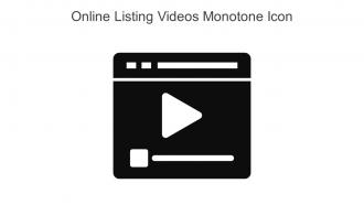 Online Listing Videos Monotone Icon In Powerpoint Pptx Png And Editable Eps Format