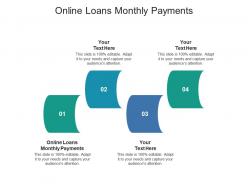 Online loans monthly payments ppt powerpoint presentation infographic template slide download cpb