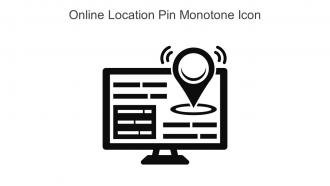Online Location Pin Monotone Icon In Powerpoint Pptx Png And Editable Eps Format