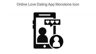 Online Love Dating App Monotone Icon In Powerpoint Pptx Png And Editable Eps Format
