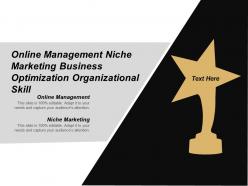 Online management niche marketing business optimization organizational skill