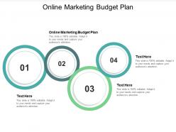 Online marketing budget plan ppt powerpoint presentation file examples cpb