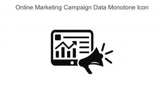 Online Marketing Campaign Data Monotone Icon In Powerpoint Pptx Png And Editable Eps Format
