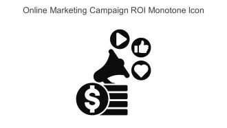 Online Marketing Campaign ROI Monotone Icon In Powerpoint Pptx Png And Editable Eps Format