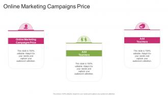 Online Marketing Campaigns Price In Powerpoint And Google Slides Cpb