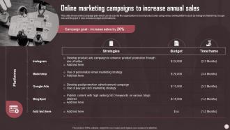 Online Marketing Campaigns To Increase Annual Sales Sales Plan Guide To Boost Annual Business