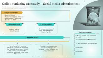 Online Marketing Case Study Social Media Advertisement Marketing Plan To Enhance Business Mkt Ss