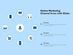 Online Marketing Channel Icons With Globe