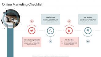 Online Marketing Checklist In Powerpoint And Google Slides Cpb