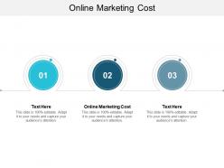 Online marketing cost ppt powerpoint presentation show ideas cpb