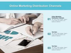 Online marketing distribution channels ppt powerpoint presentation infographics grid cpb
