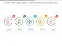 Online marketing growth diagram powerpoint slide ideas
