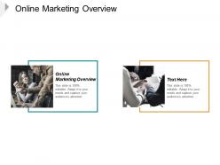 Online marketing overview ppt powerpoint presentation slides good cpb