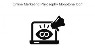 Online Marketing Philosophy Monotone Icon In Powerpoint Pptx Png And Editable Eps Format