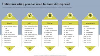 Online Marketing Plan For Small Business Development