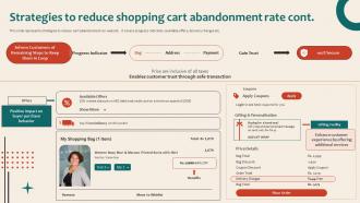 Online Marketing Platform For Lead Strategies To Reduce Shopping Cart Abandonment Rate Downloadable Analytical