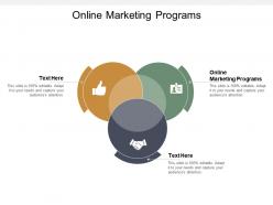 Online marketing programs ppt powerpoint presentation professional file formats cpb