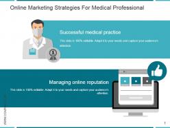 Online Marketing Strategies For Medical Professional Powerpoint Shapes
