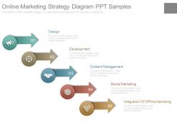 Online marketing strategy diagram ppt samples