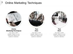 Online marketing techniques ppt powerpoint presentation slides graphics cpb