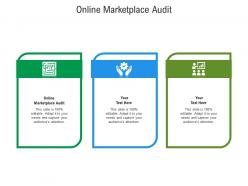 Online marketplace audit ppt powerpoint presentation infographic template mockup cpb