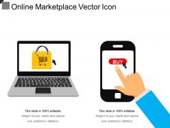 Online marketplace vector icon