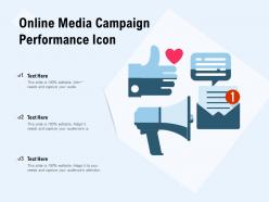 Online media campaign performance icon