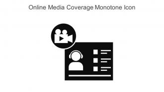 Online Media Coverage Monotone Icon In Powerpoint Pptx Png And Editable Eps Format