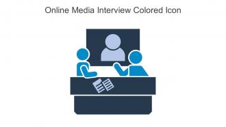 Online Media Interview Colored Icon In Powerpoint Pptx Png And Editable Eps Format