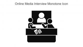 Online Media Interview Monotone Icon In Powerpoint Pptx Png And Editable Eps Format