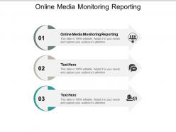 Online media monitoring reporting ppt powerpoint presentation portfolio slides cpb