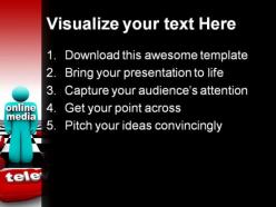 Online media people powerpoint backgrounds and templates 1210