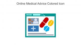 Online Medical Advice Colored Icon In Powerpoint Pptx Png And Editable Eps Format