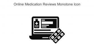 Online Medication Reviews Monotone Icon In Powerpoint Pptx Png And Editable Eps Format