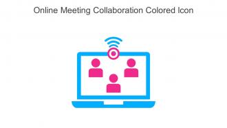 Online Meeting Collaboration Colored Icon In Powerpoint Pptx Png And Editable Eps Format