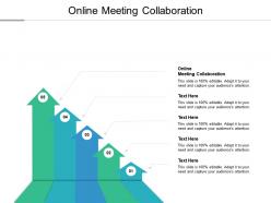 Online meeting collaboration ppt powerpoint presentation show clipart cpb