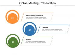 Online meeting presentation ppt powerpoint presentation show influencers cpb