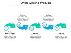 Online meeting products ppt powerpoint presentation summary grid cpb