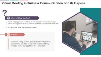 Online Meetings In Business Communication Training Module On Business Communication Edu Ppt