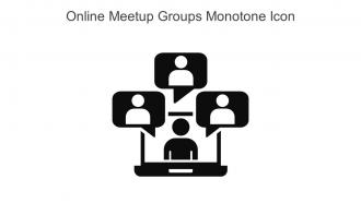 Online Meetup Groups Monotone Icon In Powerpoint Pptx Png And Editable Eps Format