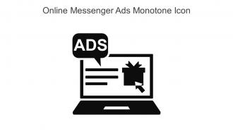 Online Messenger Ads Monotone Icon In Powerpoint Pptx Png And Editable Eps Format